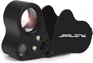 JARLINK 30X 60X Lupa Iluminada Joyero, Lupa Plegable Joyería - Imagen 1 de 12