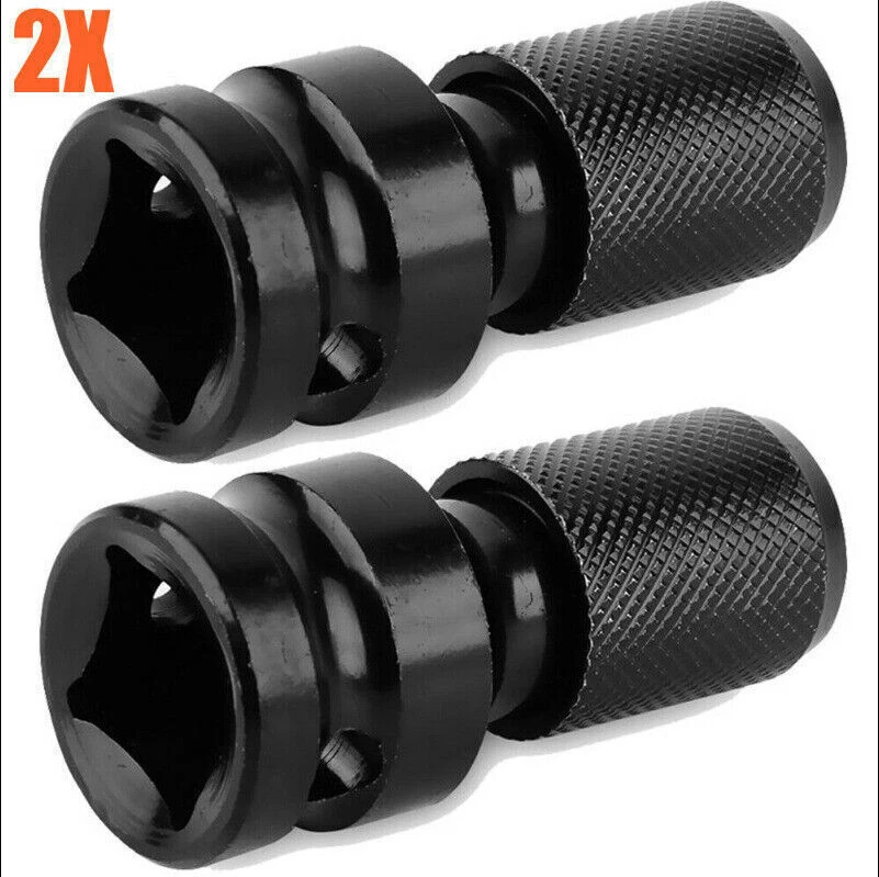 Sechskant-Adapter-Set, 3 Stück – Wandelt Schlagratschenschlüssel In Schraubendreher Um, Für Bits & Bohrer