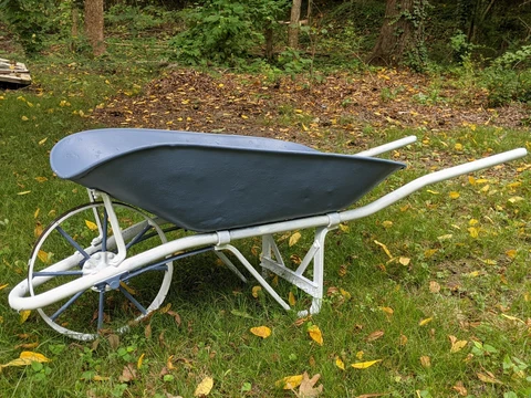 antique all steel steel wheel wheelbarrow Cover
