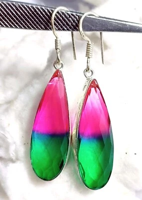 Looking Nice 72.60 Carat Multi Color Ametrine Pear Shape Earning For Women GVL - Image 1 of 4