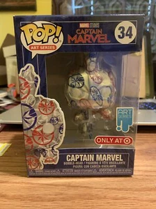 Funko POP! Artist Series: Marvel Patriotic Age -Captain Marvel #34 - Picture 1 of 6
