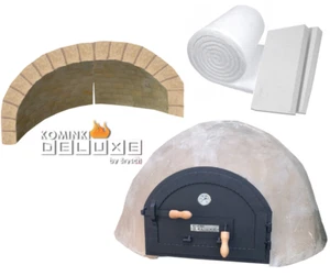 Holzbackofen Pizzaofen Steinbackofen Kuppelofen rund BAUSATZ Schamotte SIESTA 4 - Bild 1 von 17