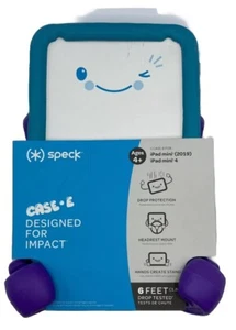 Speck Products Case-E passt iPad Mini 4 (2019) Hülle für Kinder Aquamarin lila - Bild 1 von 4