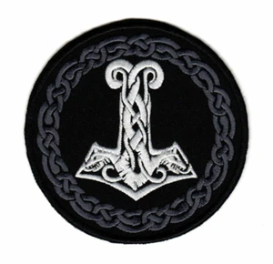 Thor's Hammer Patch | Mjolnir Thunder God Viking Norse Mythology Mjölnir Logo - Picture 1 of 1