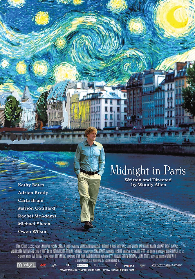 POSTER PRINT Midnight in Paris (2011) poster film Owen Wilson #438