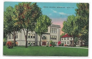 VTG Postcard Jordan College, Menominee, Michigan - Imagen 1 de 2