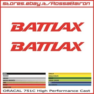 Kit 2 Adhésifs Battlax Bridgestone mm.200x24 Stickers Autocollants - Imagen 1 de 1
