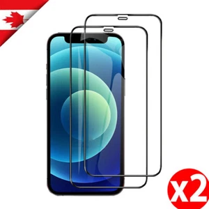 For iPhone 14 13 12 11 XS Pro Max 7 8 Plus XR SE Tempered Glass Screen Protector - Picture 1 of 14