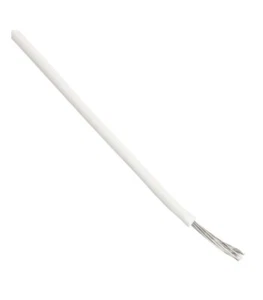 Câble métallique ETFE unipolaire 18 AWG 600V Blanc - Foto 1 di 1