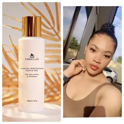 EMBELLIE SKINCARE Strong Whitening Serum Oil, glutathione Serum, Kojic Acid Serum - 200ml