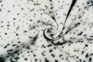 Blanco Y Gris Sutil Veteado de Lujo Polar Suave Microfibra Hecho en Italia C93 - Picture 1 of 11