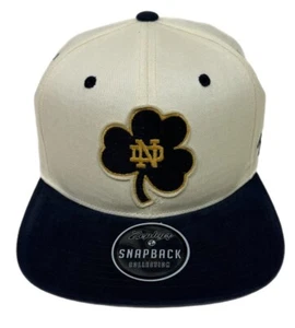 Zephyr NCAA Notre Dame Fighting Irish RARE "Vaulted” Flat Bill SnapBack Hat NWT - Picture 1 of 5
