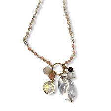 Stephan And Co Long Multi Charm Pendant Necklace