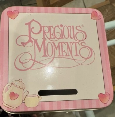 "Precious Moments Tin Bank Piggy Savings Friendship Hits The Spot 5""" Foto 1 de 3
