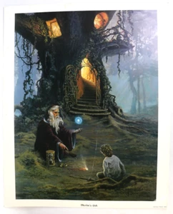 Hermon Adams "Merlin's Oak" Signed and Numbered Print 36/750 Wizards (21"x26") - Picture 1 of 11