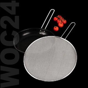 Spritzschutz gegen Öl-Fett-Spritzer aus Edelstahl für Pfanne / Bratpfanne / Topf - Bild 1 von 2