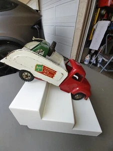 Vintage Buddy L Emergency Auto Wrecker Tow Truck - Steel Toy - Picture 1 of 6