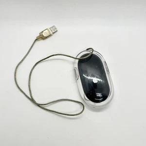 Apple Pro Mouse Optical M5769 Black Clear USB Wired Mac Computer 400 DPI - Imagen 1 de 3