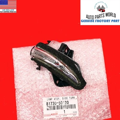 GENUINE LEXUS ES350 CT200h LS460 RC300 RIGHT SIDE TURN SIGNAL LAMP 81730-50120 - Image 1 of 3