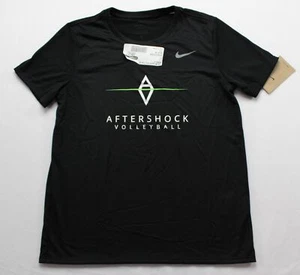 Nike Women's S/S Standard Fit Legend Tee AN3 Black/Cool Gray Small NWT - Picture 1 of 5