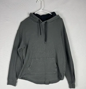 Hollister Hoodie Mens Medium Gray Pullover Sweater Pockets Drawstring - Picture 1 of 8