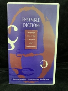 ENSEMBLE DICTION Language & Style, Principles & Applic. - JAMES JORDAN 1995 VHS - Picture 1 of 3