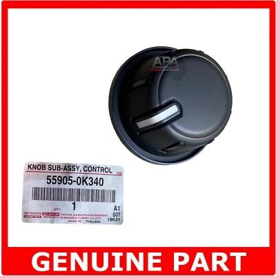 GENUINE Toyota Hilux KUN16 KUN26 GGN15 TGN16 Dash Heater Fan Control Switch Knob - image 1 of 2