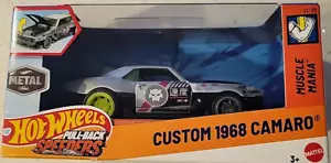 Neu Mattel Hot Wheels Pull Back Speeders Custom 1968 Camaro Muscle Mania - Bild 1 von 7