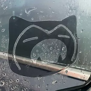 Snorlax Customized Pokemon Anime decal JDM Mirror Peeker Clear Decal 2 pcs - Picture 1 of 4