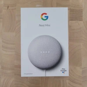 Box only. Google Nest Mini, Second Generation, white, EMPTY BOX ONLY - Picture 1 of 4