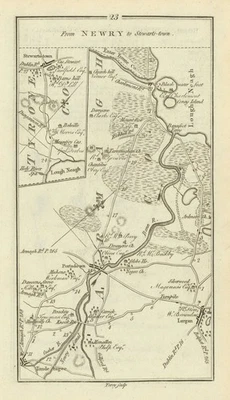 #23 Newry to Stewartstown. Portadown Tandragee Lurgan. TAYLOR/SKINNER 1778 map - Image 1 of 2