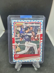 2020 Panini Donruss - Photo Variation Juan Soto #162 Baby Shark Navy Jersey - Picture 1 of 2