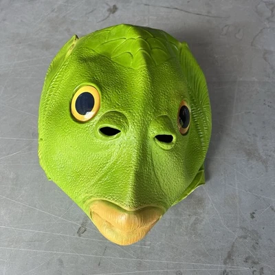 Masquerade Halloween Latex Animal Fish Mask Swamp Monster Cosplay Costume Props - Image 1 of 4