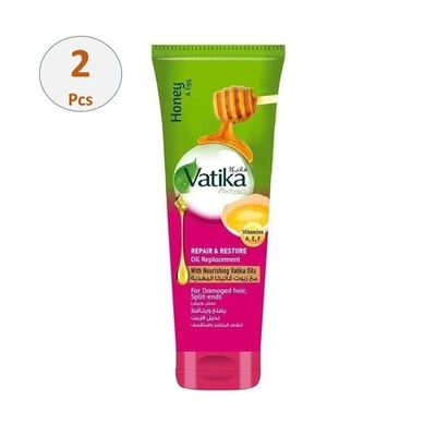 2 piezas X Vatika Naturals aceite capilar huevo de miel de repuesto para cabello dañado opaco Foto 1 de 4