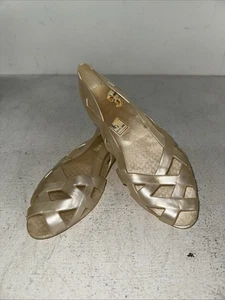 Vintage 1980s Jelly Flats/ Water Shoes Size 9 - Picture 1 of 5