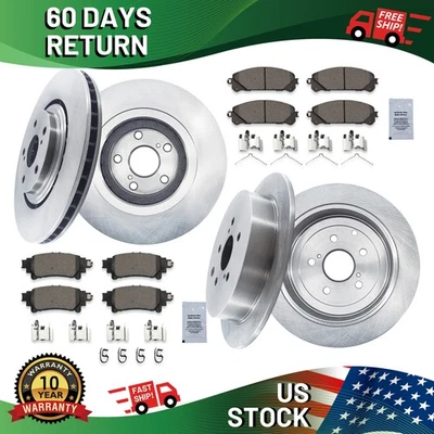 FRONT REAR Brake Disc Rotors and Ceramic Pads Kit for Lexus RX350 RX450h Foto 1 de 4