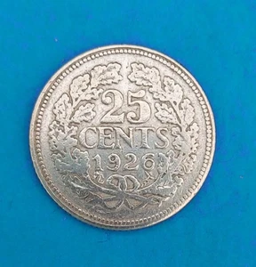 SILBERMÜNZE NIEDERLANDE 25 CENTS 1926 - Picture 1 of 2
