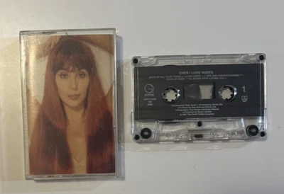 Cher Love Hurts Cassette 1991 Geffen Very Good Dolby System Lyric Inlay! 90s - Image 1 of 4