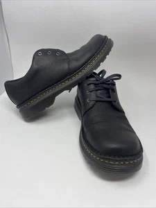 Dr. Doc Martens Hombres 11 Boston Oxfords Cuero Negro Con Cordones Sajón AW004 KV 11 T - Imagen 1 de 10