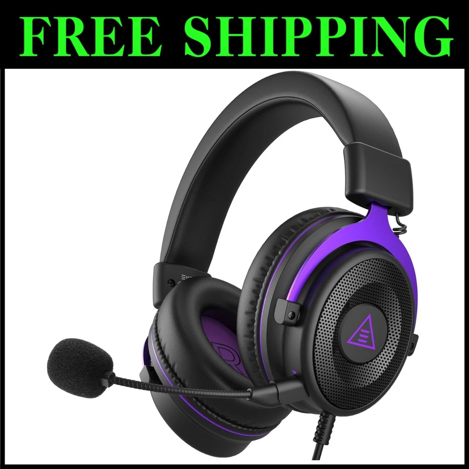 E900 Headset with Microphone for PC PS4 PS5 Xbox - Detachable Noise Canceli...