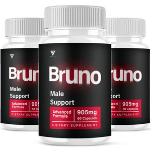 (3 Pack) Bruno Maximum Performance Supplement Bruno Premium Pills (180 Capsules) - Picture 1 of 11