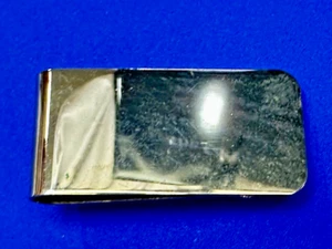 Simple Vintage Plain Money Clip Gold Tone and Pin - Picture 1 of 16