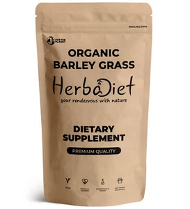 Organic Young Barley Grass BARLEYGRASS Powder Weight Loss Green Superfood Detox - Picture 1 of 3