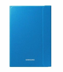 Original Samsung Galaxy Tab A 8.0" Canvas Smart Cover Book Case in Solid Blue - Picture 1 of 5