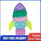 Silicone Adults Autism Rocket Push Bubble Anti-stress Toy Kids Interactive Game