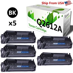 5PK Q2612A Cartuccia Toner 12A| 1010 1012 3020MFP 3050MFP Stampante Nero - Foto 1 di 2