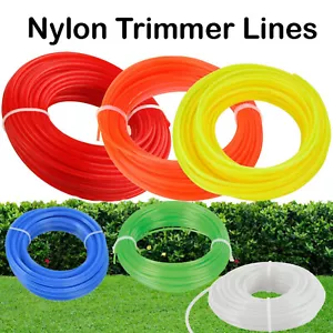 Nylon Strimmer Line Cord wire 1.3mm 1.6mm 2mm 3mmx 15M universal grass trimmer - Picture 1 of 13