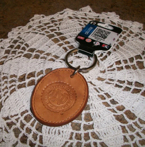 NOTRE DAME Leather Key Chain NEW Cover