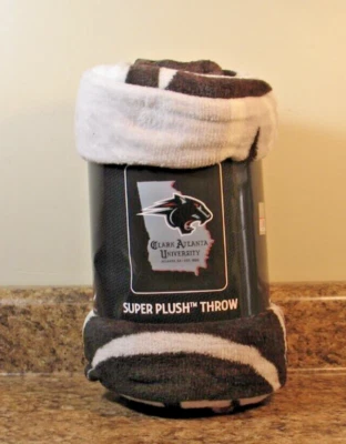 Clark Atlanta University Panthers Plush Rachel Throw Blanket 46"x60" NWT - Image 1 of 4