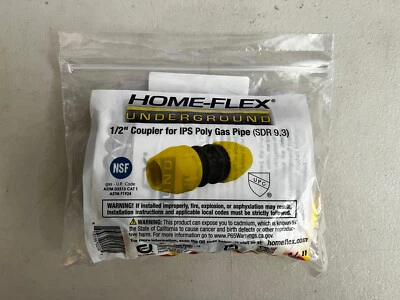 Home-Flex  Underground  1/2 in. IPS   x 1/2 in. Dia. IPS  Polyethylene  Coupling - Image 1 of 2
